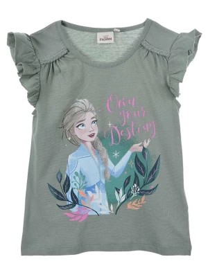 Zdjęcie produktu FROZEN Koszulka "Frozen" w kolorze szarym ze wzorem rozmiar: 104