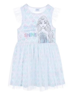 Zdjęcie produktu FROZEN Sukienka "Frozen" w kolorze białym ze wzorem rozmiar: 110
