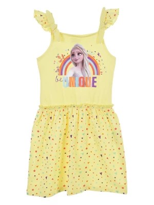Zdjęcie produktu FROZEN Sukienka "Frozen" w kolorze żółtym ze wzorem rozmiar: 116