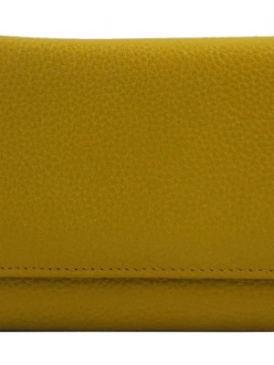 Zdjęcie produktu Funkcjonalny portfel damski - Żółty ciemny Merg