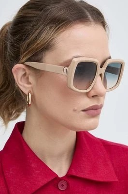 Zdjęcie produktu Furla okulary przeciwsłoneczne damskie kolor beżowy SFU709_5406K6