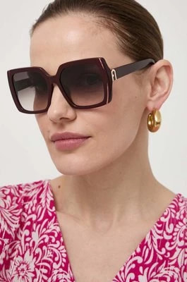 Zdjęcie produktu Furla okulary przeciwsłoneczne damskie kolor brązowy SFU707_560G96