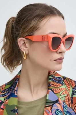 Zdjęcie produktu Furla okulary przeciwsłoneczne damskie kolor pomarańczowy SFU711_530AFM