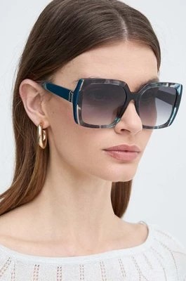 Zdjęcie produktu Furla okulary przeciwsłoneczne damskie kolor turkusowy SFU707_560VBG