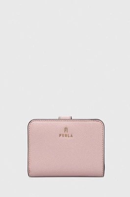 Zdjęcie produktu Furla portfel skórzany damski kolor różowy