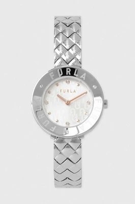 Zdjęcie produktu Furla zegarek damski kolor srebrny