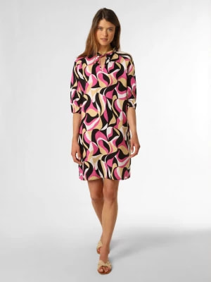 Zdjęcie produktu Fynch-Hatton Damska sukienka lniana Kobiety len czarny|wielokolorowy wzorzysty,
