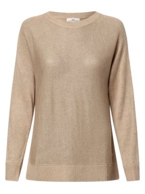 Zdjęcie produktu Fynch-Hatton Damski sweter lniany Kobiety len beżowy jednolity,