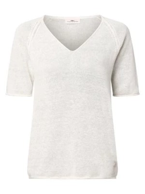 Zdjęcie produktu Fynch-Hatton Damski sweter lniany Kobiety len biały jednolity,