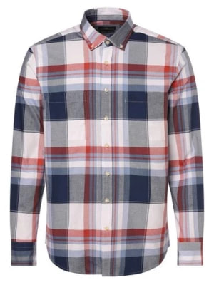 Zdjęcie produktu Fynch-Hatton Koszula męska Mężczyźni Regular Fit Bawełna niebieski|czerwony w kratkę,