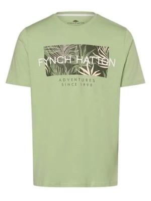 Zdjęcie produktu Fynch-Hatton Koszulka męska Mężczyźni Bawełna zielony nadruk,