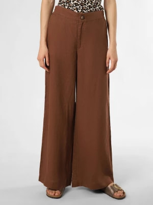 Zdjęcie produktu Fynch-Hatton Lniane spodnie Kobiety len brązowy jednolity,