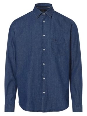 Zdjęcie produktu Fynch-Hatton Męska koszula jeansowa Mężczyźni Comfort Fit Bawełna niebieski jednolity,