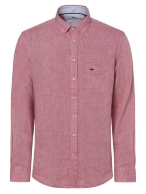 Zdjęcie produktu Fynch-Hatton Męska koszula lniana Mężczyźni Regular Fit len lila jednolity,
