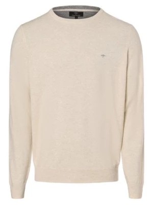 Zdjęcie produktu Fynch-Hatton Męski sweter z mieszanki wełny merino i kaszmiru Mężczyźni drobna dzianina biały|beżowy marmurkowy,