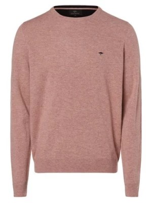 Zdjęcie produktu Fynch-Hatton Męski sweter z mieszanki wełny merino i kaszmiru Mężczyźni drobna dzianina różowy marmurkowy,