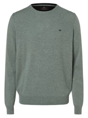 Zdjęcie produktu Fynch-Hatton Męski sweter z mieszanki wełny merino i kaszmiru Mężczyźni drobna dzianina zielony marmurkowy,