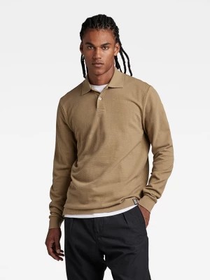 Zdjęcie produktu G-Star Koszulka polo "Essential" w kolorze brązowym rozmiar: XL