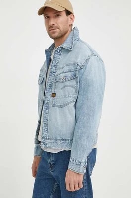 Zdjęcie produktu G-Star Raw kurtka jeansowa męska kolor niebieski przejściowa