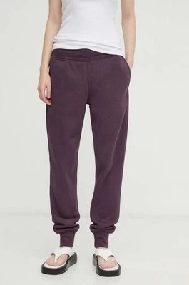 Zdjęcie produktu G-Star Raw spodnie dresowe kolor fioletowy gładkie