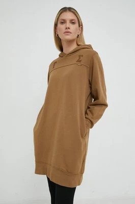 Zdjęcie produktu G-Star Raw sukienka bawełniana kolor beżowy mini oversize