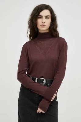 Zdjęcie produktu G-Star Raw sweter bawełniany damski kolor czarny lekki z golfem