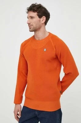Zdjęcie produktu G-Star Raw sweter męski kolor pomarańczowy