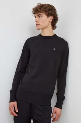 Zdjęcie produktu G-Star Raw sweter wełniany męski kolor czarny lekki