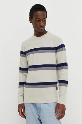 Zdjęcie produktu G-Star Raw sweter z domieszką wełny męski kolor beżowy