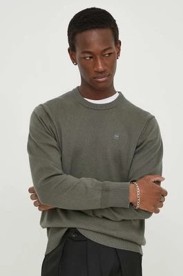Zdjęcie produktu G-Star Raw sweter z domieszką wełny męski kolor zielony lekki