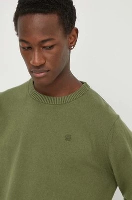 Zdjęcie produktu G-Star Raw sweter z domieszką wełny męski kolor zielony lekki