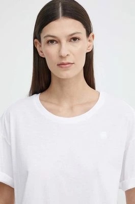 Zdjęcie produktu G-Star Raw t-shirt bawełniany damski kolor biały