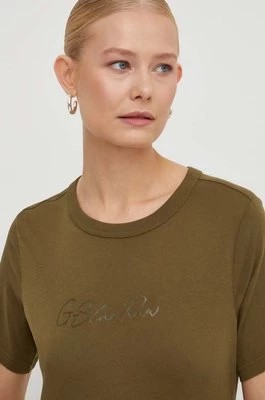 Zdjęcie produktu G-Star Raw t-shirt bawełniany damski kolor zielony