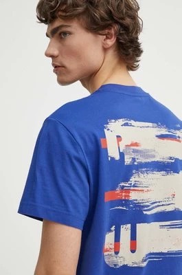 Zdjęcie produktu G-Star Raw t-shirt bawełniany męski kolor niebieski gładki D24684-C336