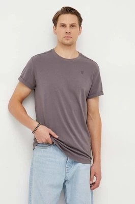 Zdjęcie produktu G-Star Raw t-shirt bawełniany męski kolor szary gładki