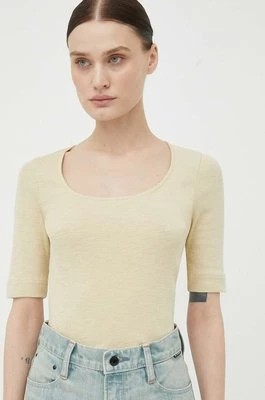 Zdjęcie produktu G-Star Raw t-shirt damski kolor beżowy