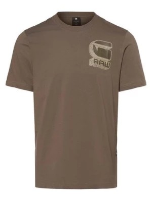 Zdjęcie produktu G-Star RAW T-shirt męski Mężczyźni Bawełna brązowy jednolity,