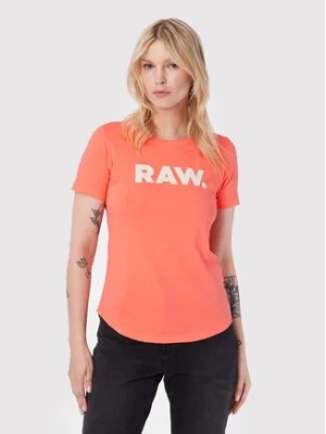 Zdjęcie produktu G-Star Raw T-Shirt Raw. D21226 -107-D159 Pomarańczowy Slim Fit