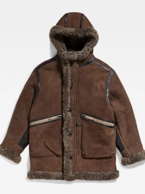Zdjęcie produktu G-Star Skórzana kurtka w kolorze brązowym rozmiar: L