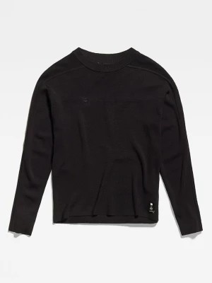 Zdjęcie produktu G-Star Sweter wełniany "Core" w kolorze czarnym rozmiar: XS