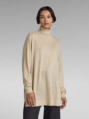 Zdjęcie produktu G-Star Wełniany sweter w kolorze beżowym rozmiar: M