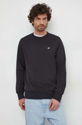 Zdjęcie produktu Gant bluza męska kolor czarny z aplikacją
