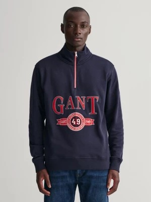 Zdjęcie produktu GANT bluza rozpinana do połowy z motywem Retro Crest