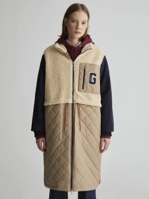 Zdjęcie produktu GANT Damski pikowany płaszcz długi