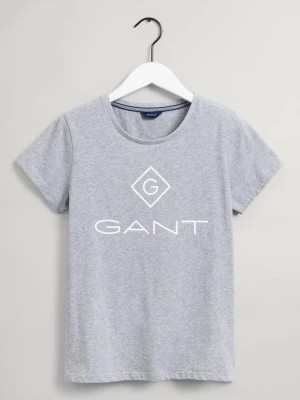 Zdjęcie produktu GANT damski T-shirt w kolorze szarego melanżu