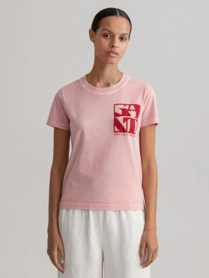 Zdjęcie produktu GANT damski T-shirt z logo Quadrat