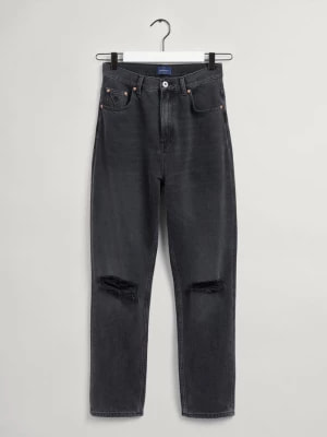 Zdjęcie produktu GANT damskie dżinsy nad kostkę z wysokim stanem i prostymi nogawkami