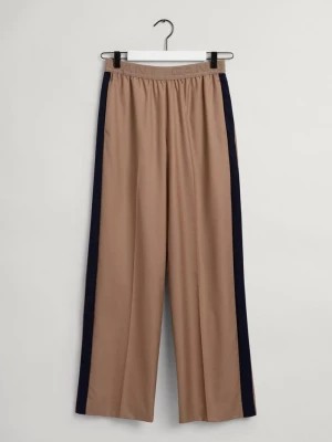 Zdjęcie produktu GANT damskie spodnie z mieszanej wełny luźne z prostymi nogawkami