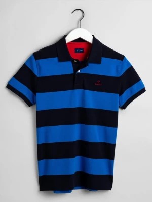 Zdjęcie produktu GANT Granatowa męska koszulka polo w paski