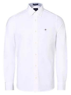 Zdjęcie produktu Gant Koszula męska Mężczyźni Slim Fit Bawełna biały jednolity,